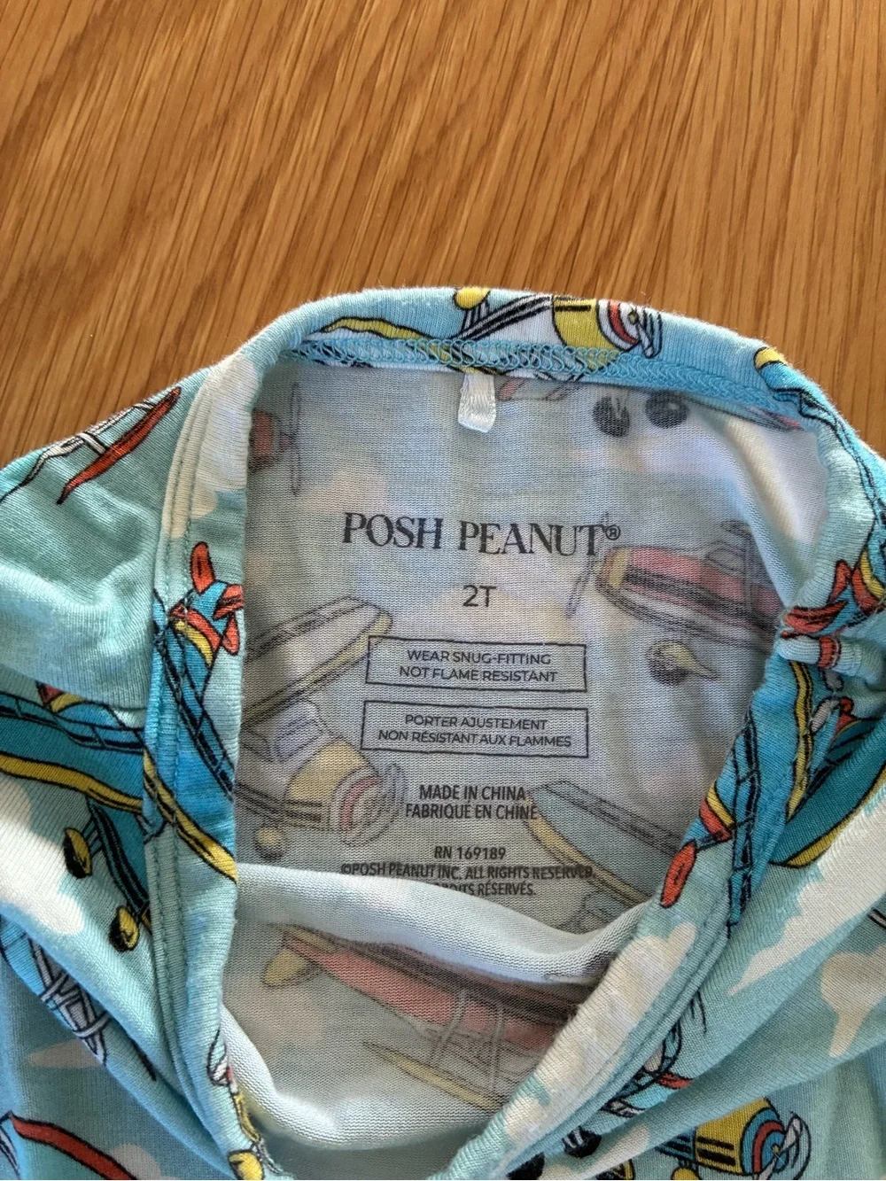 Posh Peanut Airplane Pajama Set 2T